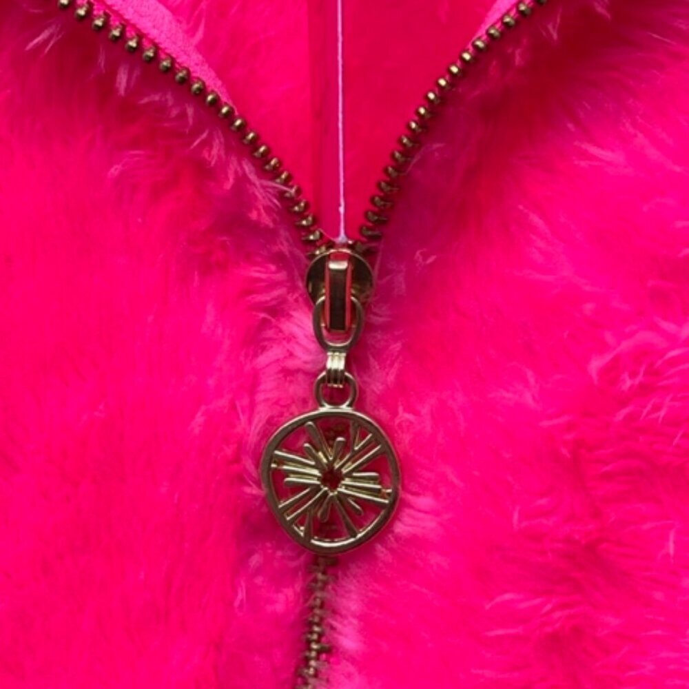 SOLD Lilly Pulitzer NWT Pink Isle You Earned It Colorblock Keala Sherpa XXL - Picture 7 of 15